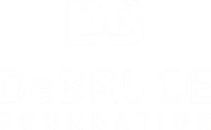 DeBruce Foundation White Logo